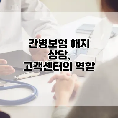 간병보험 해지 상담, 고객센터의 역할