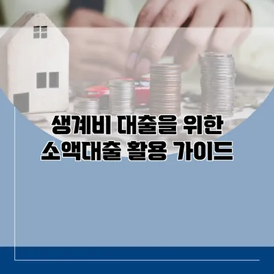 생계비 대출을 위한 소액대출 활용 가이드