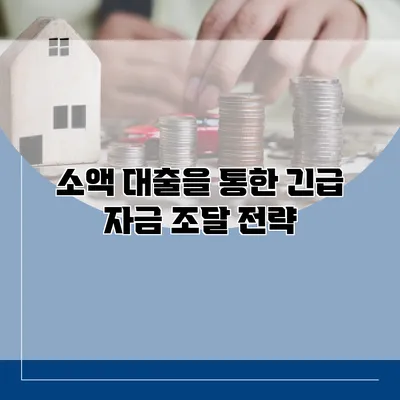 소액 대출을 통한 긴급 자금 조달 전략
