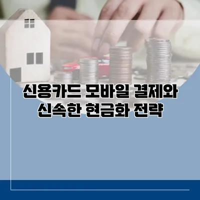 신용카드 모바일 결제와 신속한 현금화 전략