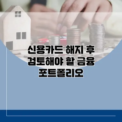 신용카드 해지 후 검토해야 할 금융 포트폴리오
