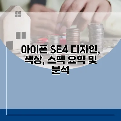 아이폰 SE4 디자인, 색상, 스펙 요약 및 분석
