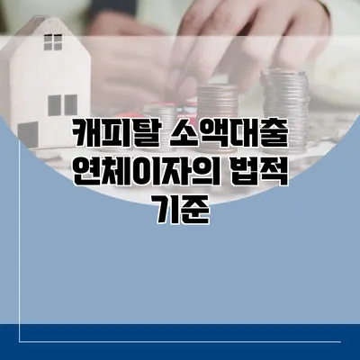 캐피탈 소액대출 연체이자의 법적 기준