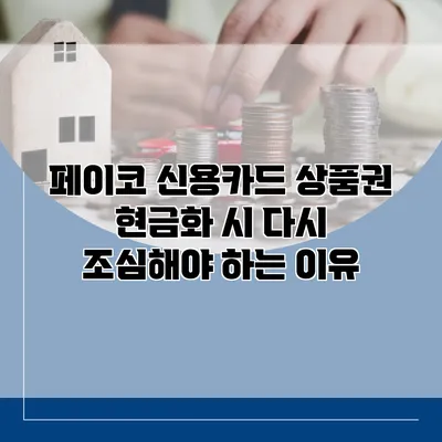페이코 신용카드 상품권 현금화 시 다시 조심해야 하는 이유