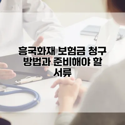흥국화재 보험금 청구 방법과 준비해야 할 서류