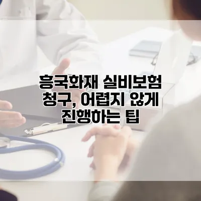 흥국화재 실비보험 청구, 어렵지 않게 진행하는 팁