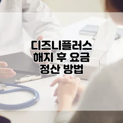 디즈니플러스 해지 후 요금 정산 방법