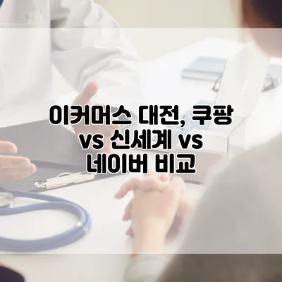 이커머스 대전, 쿠팡 vs 신세계 vs 네이버 비교